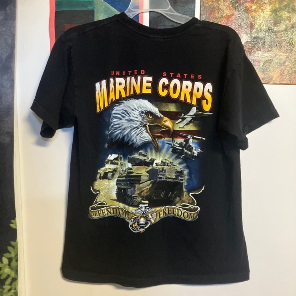 Vintage marine corps tee-no tag